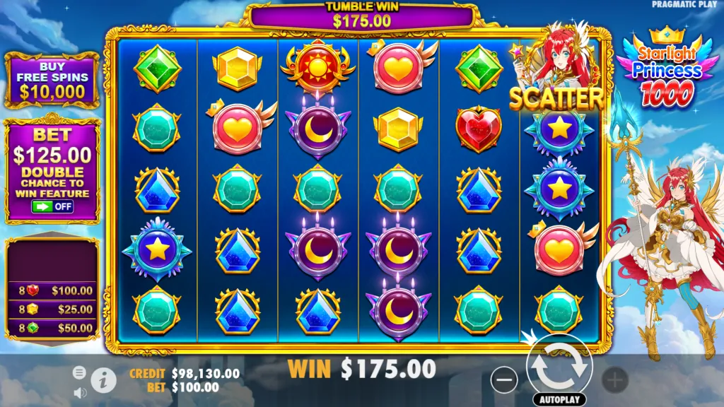 Petualangan Raih Kemenangan Besar Starlight Princess 1000