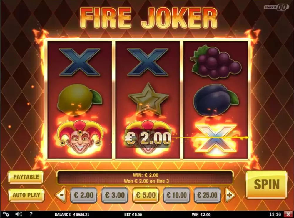 Aksi Api dan Joker Bikin Deg-degan Bersama Fire Joker Online